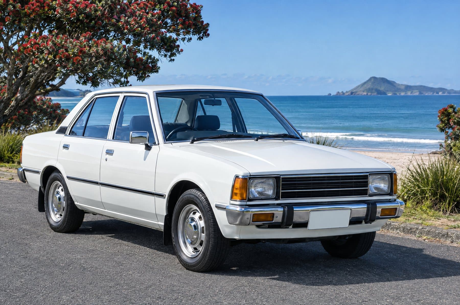 White Toyota Corolla DX